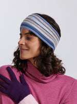 Load image into Gallery viewer, Merino Wool Multi Stripe Headband - Royal Merino
