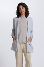 Load image into Gallery viewer, Merino Wool Open Front Long Cardigan - Royal Merino
