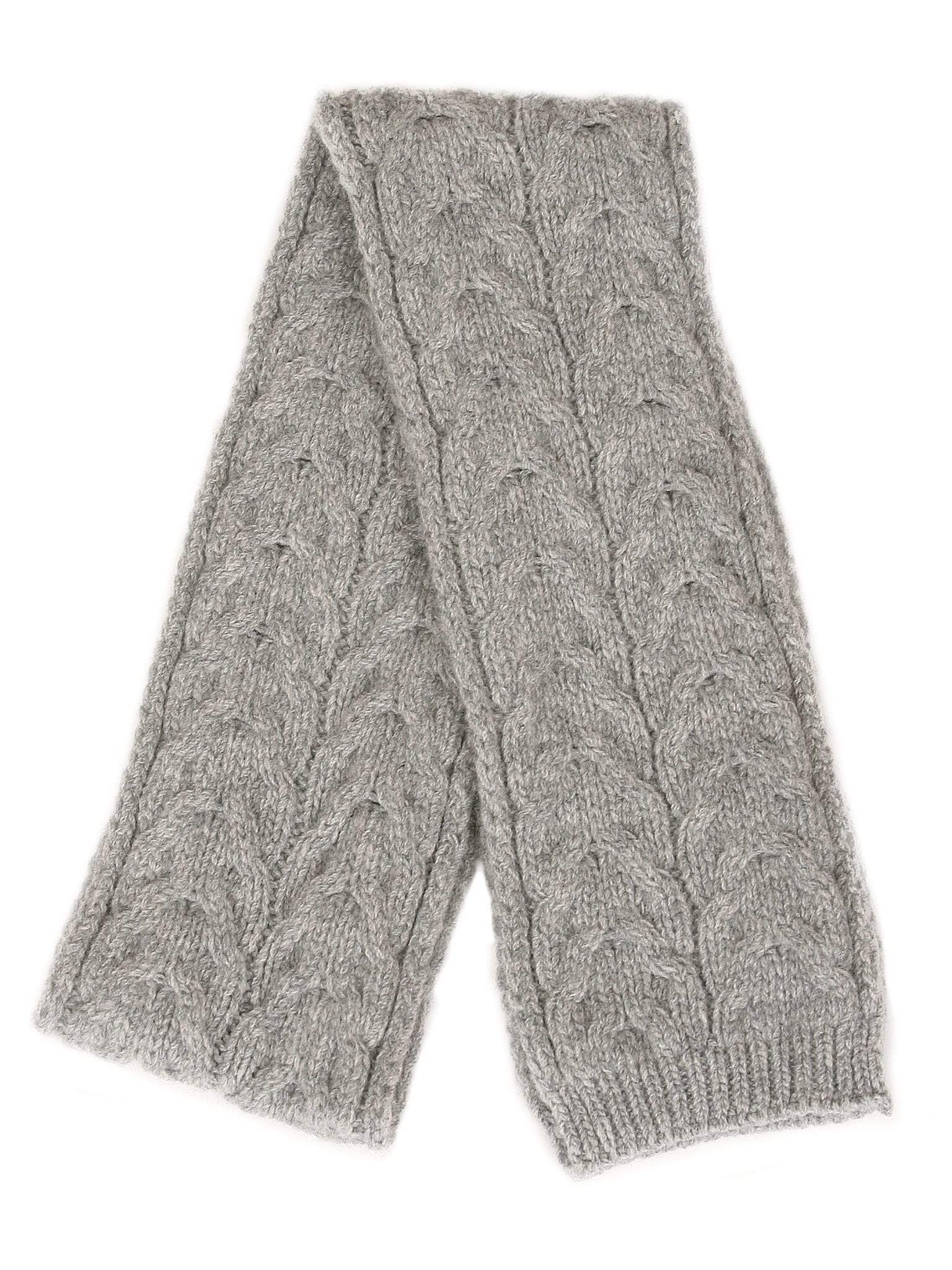 Merino Wool Cable Scarf - Lothlorian Knitwear